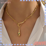 JONY Metal Snake Necklace, Jewelry Snake Design Snake Pendant Necklace, Fashion Individuality Vintag