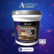 A-CLASS FIBER KING 500 WATERPROOFING COATING WATER-BASED LIQUID ELASTIC WITH MICRO-FIBER / WATERPROO