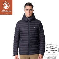 [Wildland Wildland Male 700FP Detachable Hood Three-Layer Down Jacket < Black Pond >] 0B12102/Light 