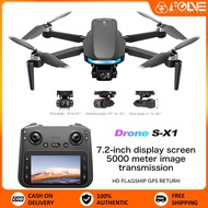 RYVON SX1 GPS Gimbal Drone, HD Dual Camera, 5.6" Screen Remote, GPS Positioning, Stabilized Gimbal, 