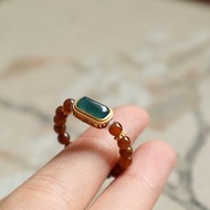 天然和田玉/和闐玉-糖玉 危料翡翠 設計珠珠戒指戒環串珠飾品