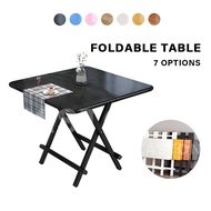 [kline]Wooden Foldable Table Kitchen Table Dining Table Outdoor Portable Stand Folding Table Chair Small Flat Square Table kqAo