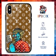 Iphone 7 Anti-Smudge Case with LV IPBOX Print for Iphone 11/12/ProMax/X/XsMax/Xr/6/8/7Plus