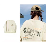 Taiwan Shipment Girls Clothes University T Sweatshirt American Loose Boys Same Style Korean Version 