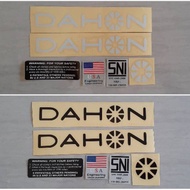 Dahon Folding Bike cutting frame Sticker Sticker
