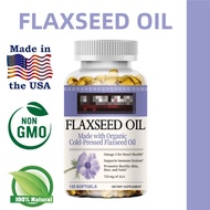 Flaxseed Oil Supplement 1200 mg maintain cardiovascular health strengthen the immune system