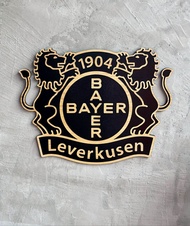 ป้ายตกแต่งแขวนผนัง Bayer Leverkusen เบเยอร์ เลเวอร์คูเซน ลายไม้เคลือบเงา-3D