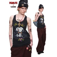 1JINN STUDIOXSnoopy Loose Rhinestone Round Neck Tank Top