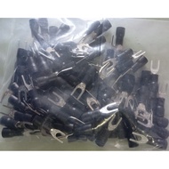 Black Plastic Coated Y-shaped Cos Head SV1-3 | Cos 3mm Y-Length For Wire 0.5-1.5mm2