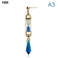 [PDBH Fashion Store] Flash Sale Anime Vanitas Earrings Cosplay Props Cuboid Hourglass Ear Clip Necklace Jewelry
