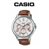 Casio classic analog Genuine Leather Band watch (original) MTP-E308L-7AVDF