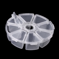 Multi-grid transparent plastic storage box 8/12 grid storage box storage box jewelry box