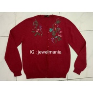 MERAH Cardigan - RED SWEATER