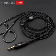 Uareliffe TRN A3 6 Strands Earphones Cable High Purity OFC Wired With 0.75/0.78/MMCX Audio Connector For TRN V90 V80 TRN MT1 VX PRO Shure SE215 Headset Replacement Cable