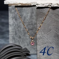 ❄️日本輕珠寶4℃|4度C單顆粉鑽玫瑰金項鍊#二手