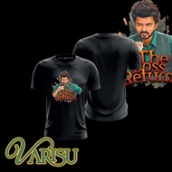 thalapathy vijay varisu movie tshirt the boss returns