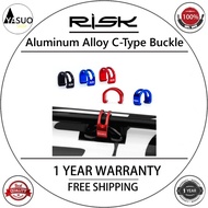 RISK MTB Road Bicycle Shift Disc Brake Cable Frame Organizer Bike C-Type Buckle U Shaped Snap Clamp 