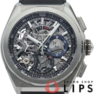 真力時 Defy El Primero 21 計時碼錶 95.9000.9004/78.R582，附錶盒、保固卡、鈦金屬/橡膠錶帶、男士腕錶、透明錶殼、拋光處理、成色極佳 [二手]