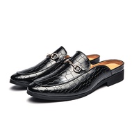 The First Order Straight Down Half Slippers Men's Shoes Half Slippers Leather Shoes Men's Shoes Flat