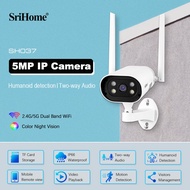 XIAOMI SriHome SH037 5MP PTZ IP Camera 5G WiFi Human Detection Audio P2P Security Video Surveillance