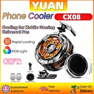 CX08 Magnetic Phone Cooler with Fast Semiconductor Cooling for Mobile Gaming - Universal Fan for PUB