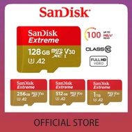 Sandisk Extreme Memory Card 1TB 512GB 256GB 128GB Micro SD Card SD Card C10 A2 U3