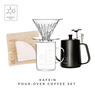 Pour Over Coffee Set | Beginner Coffee Set | Hand Brew Coffee Set Coffee | V60 Brewing Kit | Kafein 