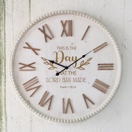 Wall Clock - Living Room Wall Clock - Hanging Clock - Round Wall Clock - Christian Product - Elim Art - Wall Deco