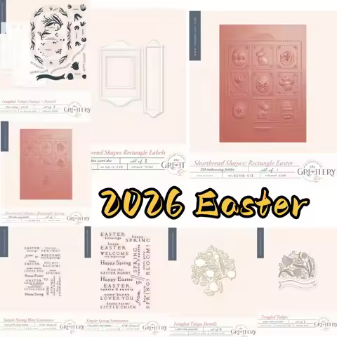 Easter Easter Stamps 2026 New Dies Stencil For DIY Scrapbooking Crafts Maker Photo Album Template Ha