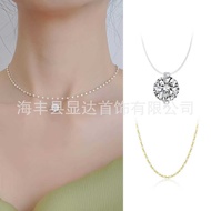 2026 New Product AG Puppy French S925 Sterling Silver Necklace Mermaid Tears Women's Clavicle High-E