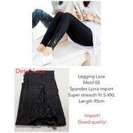 Imported Lace Leggings 03 (Size S-XL, Length 95cm). hn
