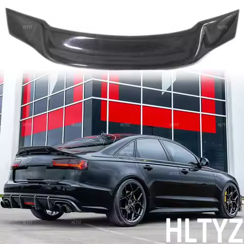 Suitable for 2012-2016 Audi A6 S6 C7 high-quality carbon fiber/glossy black R-style car aerodynamic 