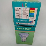 STOCK CLEARANCE LED BULB MR16 12v 3x1w warm white (bulb only with out Driver)