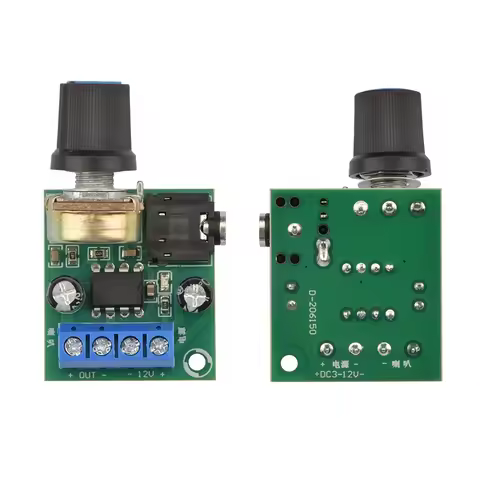 DC 3V-12V LM386 Mono Mini Power Amplifier Board 0.5W-10W YX1667 Audio Power Amplifier Board Adjustab