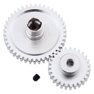 HobbyPark Metal Diff Differential Main Gear 42T & Motor Pinion Gear 27T Set for WLtoys A959-B A969-B