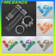 GA400 Strap & Bezel Set Jelly Transparent Resin Replacement Band Compatible For GA-400 Watch Accesso