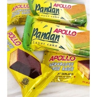 Apollo Cake 18 gram (Coklat / Pandan / Strawberry )