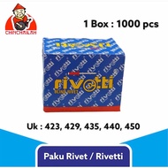 RIVETTI Blind Rivet Screw Rivet Nail / Rivet size (423, 429, 435, 440, 450) CONTENTS 1000 PCS