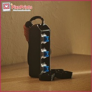 3-Key Macro Keyboard Keychain | QMK VIAL Programmable | 3D Printed Mini Macro Pad