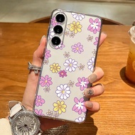 1 ชิ้น เคสโทรศัพท์ TPU ใสลาย Ditsy Floral เหมาะสำหรับใช้กับ Apple 17 Pro Max/17 Air/17 Pro/17/16 Pro