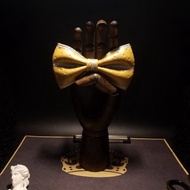 金色皮革絲帶領結貴族風蝴蝶結