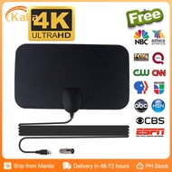 (COD) 4K High Gain HDTV Digital Antenna Mini HDTV Ground Wave TV Antenna DVB-T2 Receiving Antenna ATSC TV Receiver