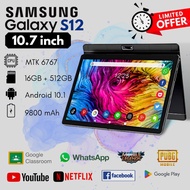 🔥PROMOTION🔥 Samsung Galaxy S12 Tablet {16GB RAM + 512GB ROM} Smart Tablet Android Tablet Tablet Murah