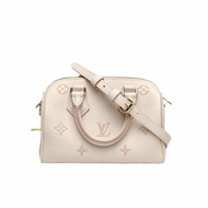 LOUIS VUITTON Speedy20可拆卸肩帶拼色牛皮晶片