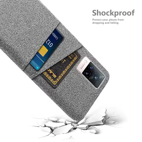 Fabric Case For vivo V21 Case For vivo V21e 4G 5G Luxury Fabric Dual Card Cover For VIVO V 21 e Vivo