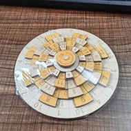 Montessori Wooden Educational Toys Turntable Puzzle Math Number Games For Kids Digital Huarong Road 