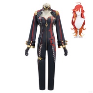 AM YT Genshin Impact Mavuika Pyro Archon Haborym jumpsuits wig role play cosplay cloth Halloween par