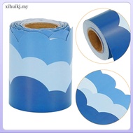 📎 1 Roll Coated Paper Adhesive Bulletin Board Border Sticker for Classroom Decoration 19.7x3in