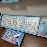 【泡泡先生】 無線鍵盤+無線滑鼠+滑鼠墊 1套3件組 (全新) 不分售 正版授權 藍芽 鍵盤
