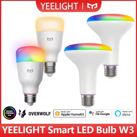 Yeelight Smart LED W3 Bulb E26 WiFi Connect Smart Light 850lm/900lm APP Control For mi Home Alexa Go